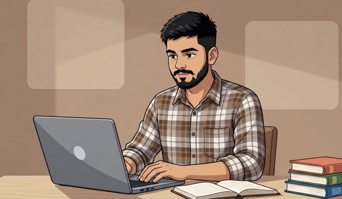 Darshak Alapati at work